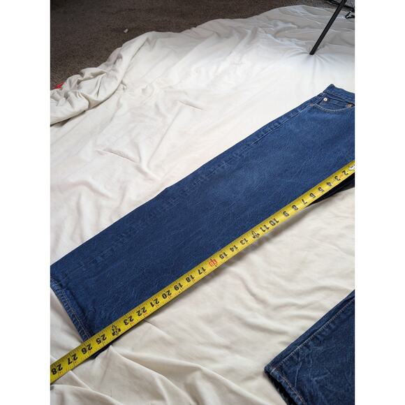 Levi’s 501 Original Fit Button Fly Jeans W38 L30 (Measures 26”) Classic Blue - Picture 9 of 10